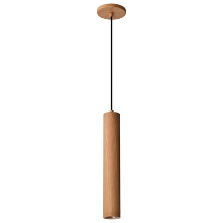 Nuvo Century 12-Watt 16 in. LED Pendant Ash Wood Finish 62/820